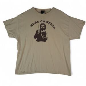 SNL Saturday Night Live T-Shirt Mens XL Tan More Cowbell Will Ferrell 2007